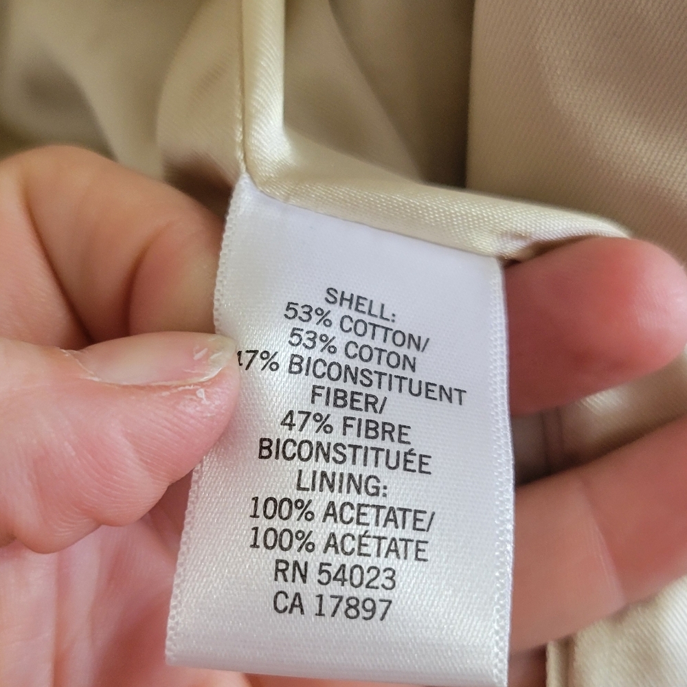 Banana Republic Beige Trench Coat - Picture 7 of 10